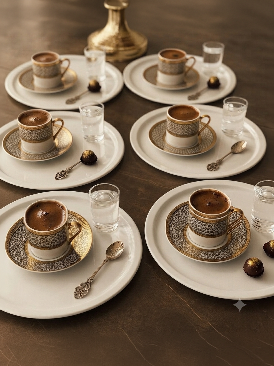 6 ADET BEYAZ RENK YUVARLAK MODEL SERVİS VE SUNUM TEPSİSİ